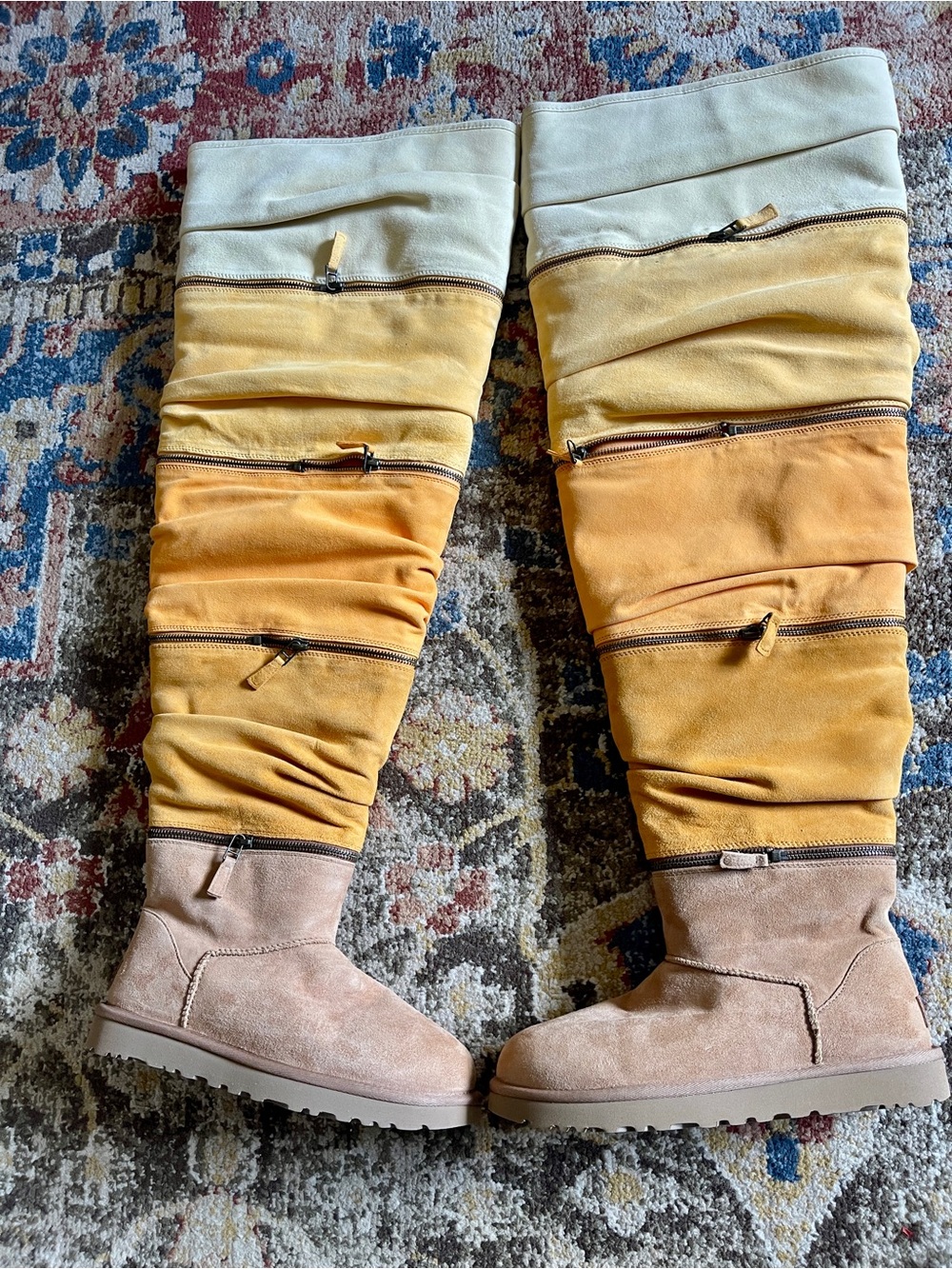 UGG Classic Ultra Ultra Tall Convertible Over The Knee Boots Chestnut Multi Sz 9 - Picture 5 of 12